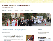 Tablet Screenshot of kistarcsa.plebania.hu