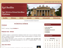 Tablet Screenshot of eger-bazilika.plebania.hu